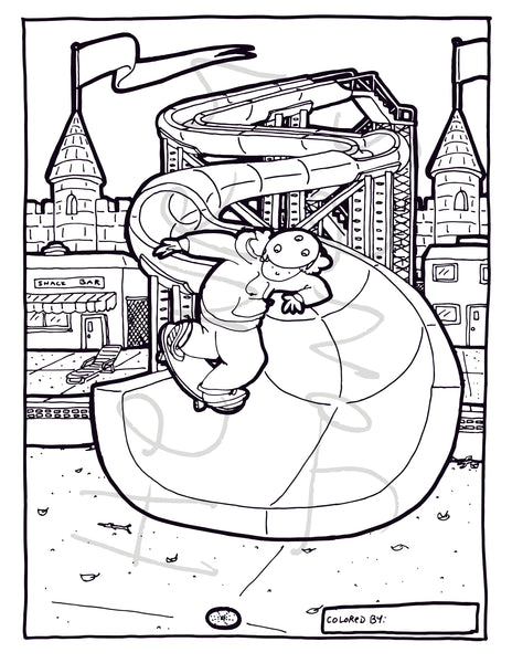 Coloring Page - Water Park