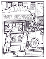Coloring Page - Ice Cream Truck