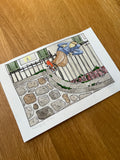 December 2027 Original Watercolor Illustration