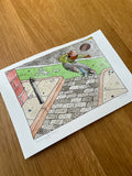November 2027 Original Watercolor Illustration