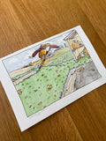 October 2027 Original Watercolor Illustration