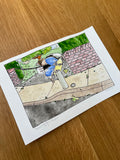 September 2027 Original Watercolor Illustration