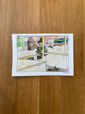 August 2027 Original Watercolor Illustration