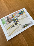 August 2027 Original Watercolor Illustration