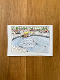 July 2027 Original Watercolor Illustration