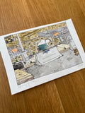 June 2027 Original Watercolor Illustration