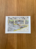 April 2027 Original Watercolor Illustration