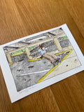 April 2027 Original Watercolor Illustration