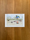 March 2027 Original Watercolor Illustration