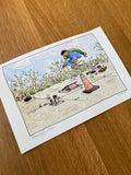 March 2027 Original Watercolor Illustration