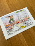February 2027 Original Watercolor Illustration