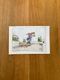 January 2027 Original Watercolor Illustration