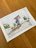 January 2027 Original Watercolor Illustration
