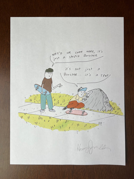 "Not Just a Boulder" - Original 8.5x11" Drawing
