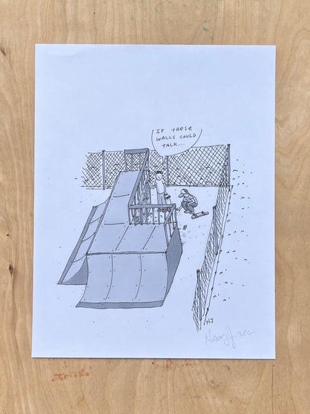 "If These Walls Could Talk" - Original 8.5x11" Drawing